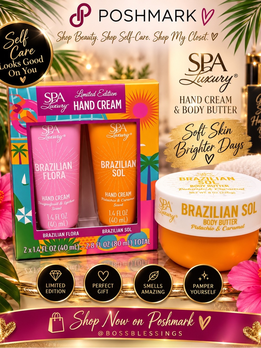 💖Brazilian Sol & Brazilian Flora Hand Cream Gift Set 💖